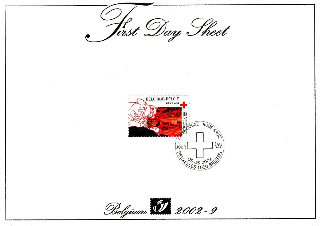 Année 2002 : FDS 2002-09 - 3072 - Le  Croix-Rouge, Enlèvement ou Envoi, Croix-Rouge
