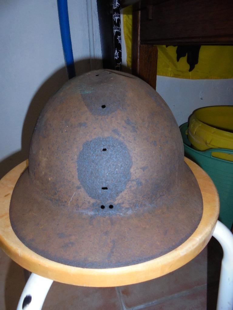 oude Belgische helm - zonder tekens, Verzamelen, Ophalen of Verzenden