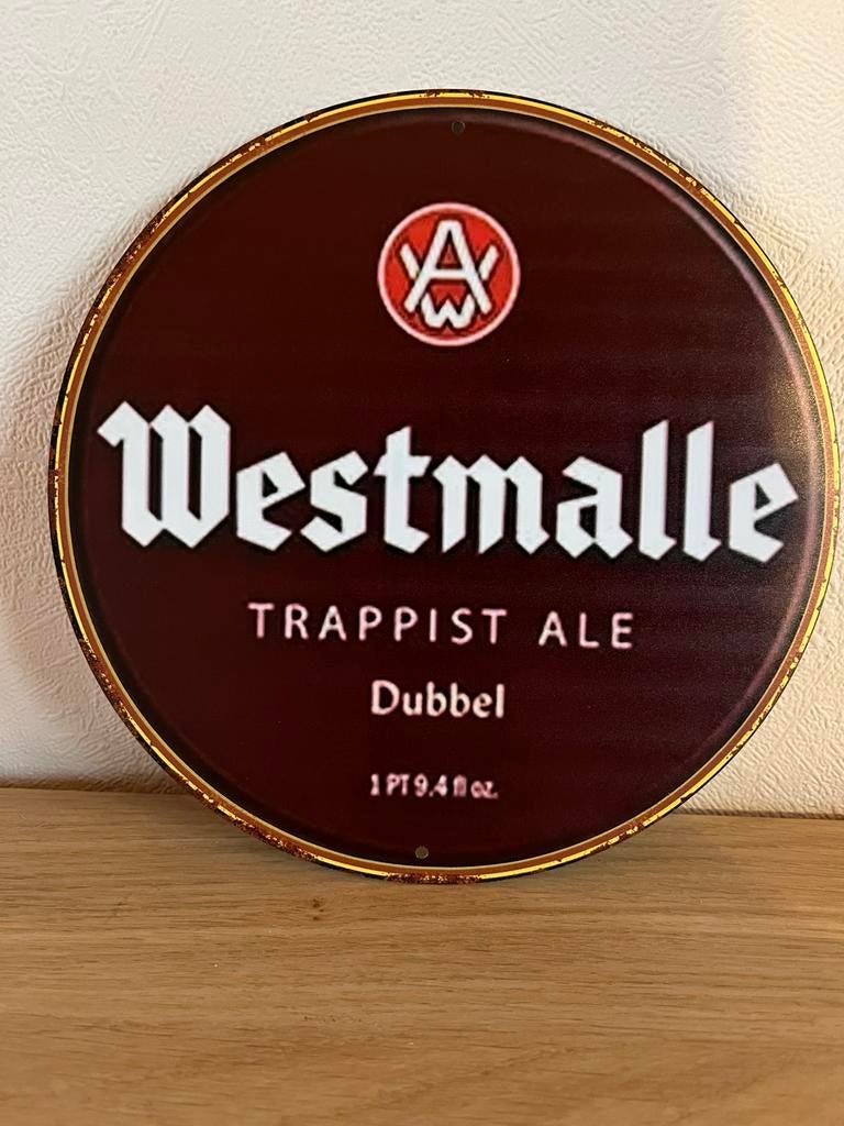 Plaque métallique westmalle, Enlèvement ou Envoi, Neuf