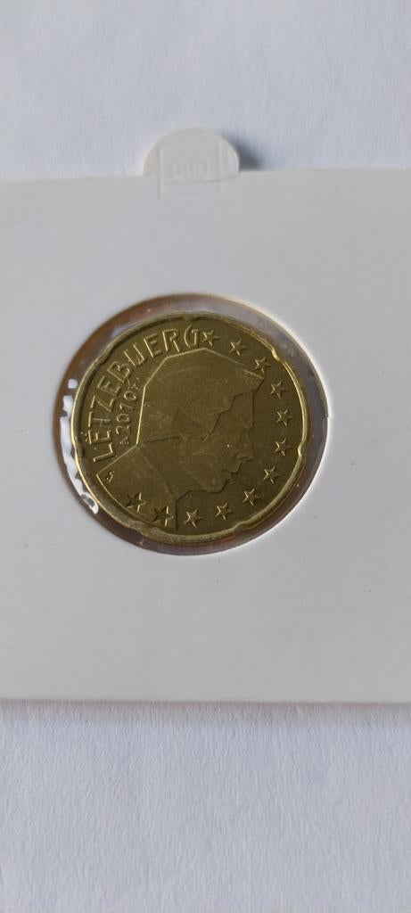 20 cent Luxemburg 2010, Verzenden, Luxemburg, 20 cent, Losse munt