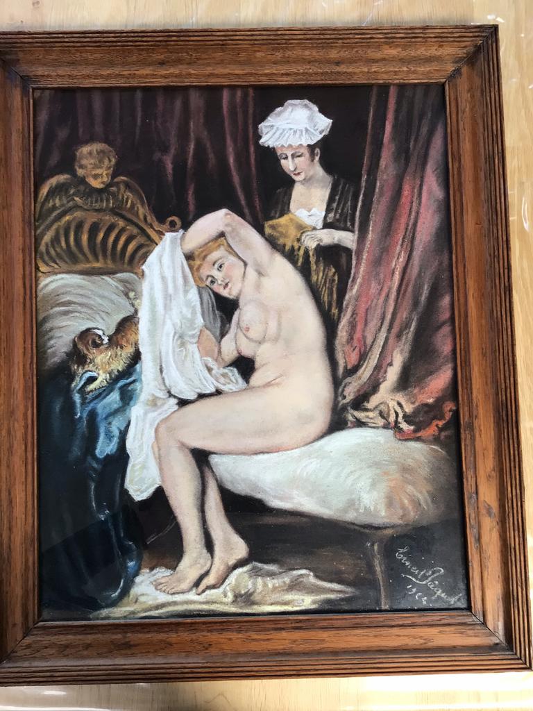 D’après Une dame à sa toilette de Antoine Watteau, Antiquités & Art, Enlèvement