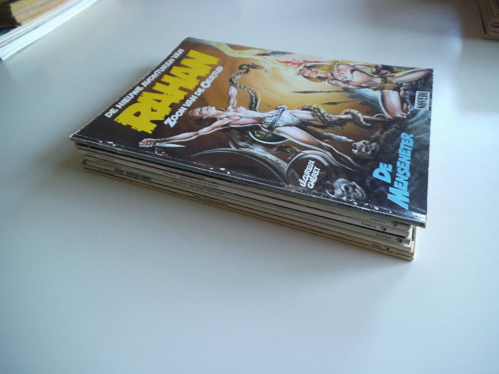 Rahan Lot van 7 albums, Boeken, Stripverhalen, Gelezen, Meerdere stripboeken, Ophalen of Verzenden
