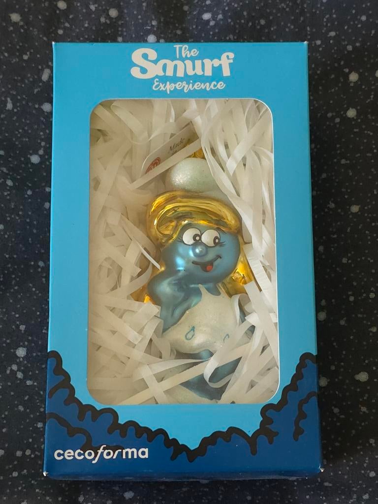 Boule de Noël Schtroumpfette, Collections, Schtroumpfs, Envoi, Neuf, Schtroumpfette, Poupée, Figurine ou Peluche