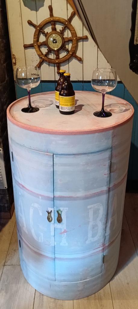 Bar + twee Design barkrukken Mc Guire 'Wheat Sheaf' te koop., Huis en Inrichting, Barkrukken, Gebruikt, Ophalen