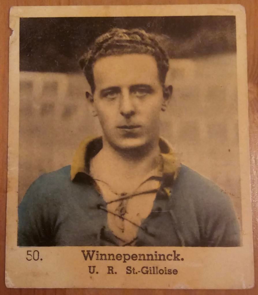 1930s Lecocq (pre panini) 50.Winnepeninck Union Saint Gilles, Hobby & Loisirs créatifs, Autocollants & Images, Utilisé, Autocollant