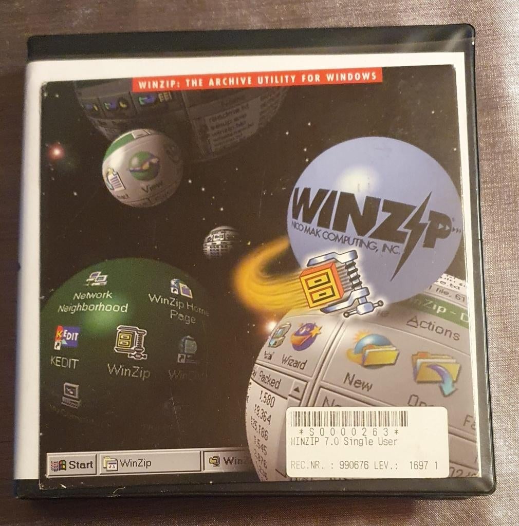 Disquettes WinZip P7.0 et 8.0, Informatique & Logiciels, Enlèvement ou Envoi, Comme neuf, Windows