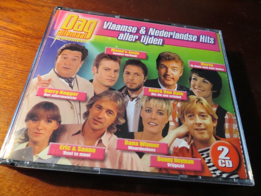 2CD-BOXSET - DAG ALLEMAAL VLAAMSE EN NEDERLANDSE HITS, Cd's en Dvd's, Verzenden, Zo goed als nieuw, Nederlandstalig, Boxset