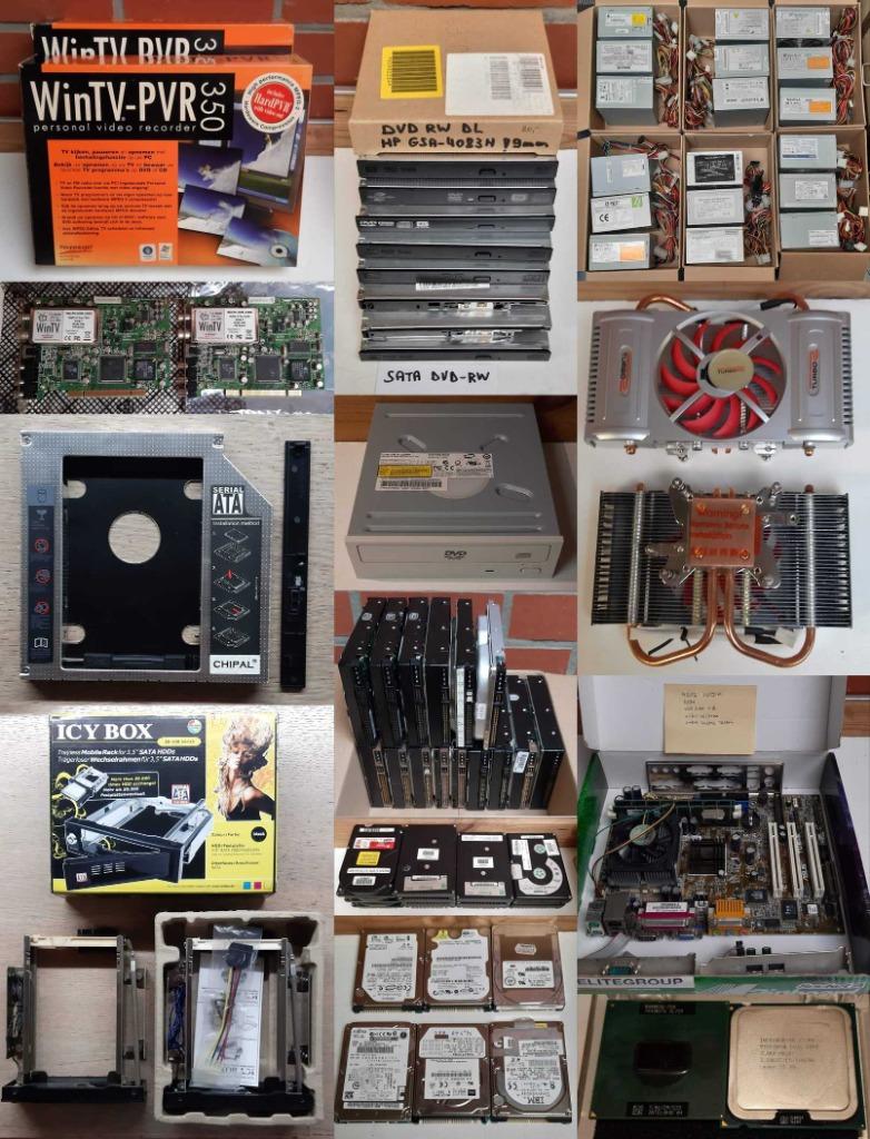Groot lot computer onderdelen en toebehoren, Computers en Software, Ophalen, Gebruikt