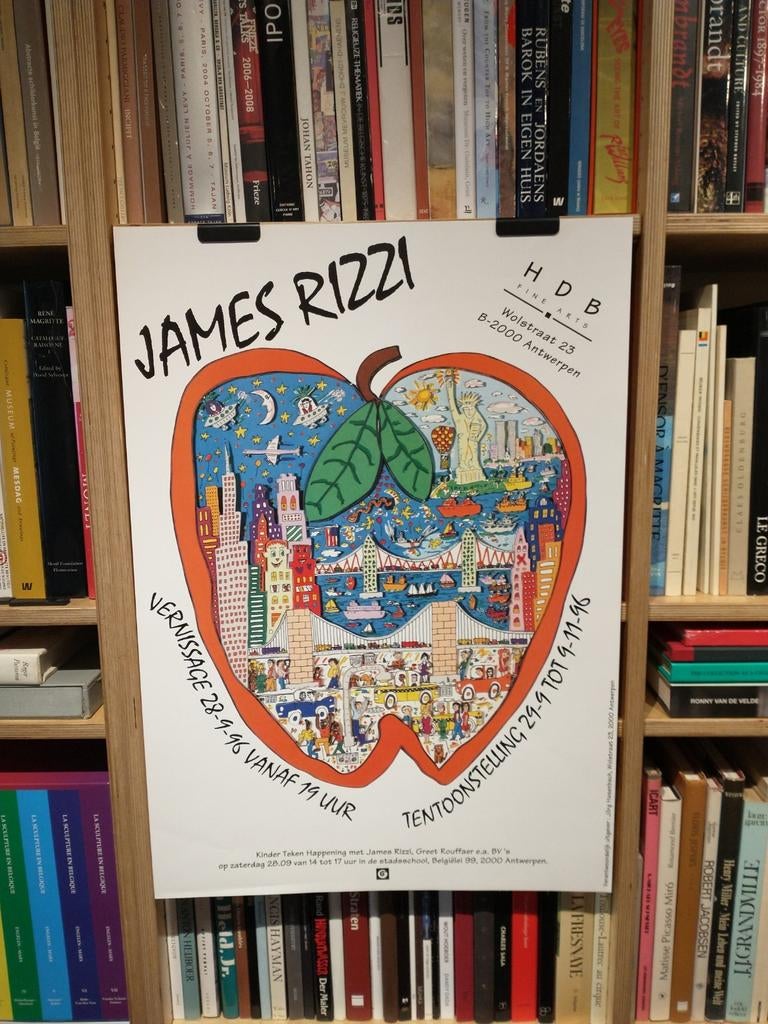 James Rizzi 1996 affiche, Verzamelen, Posters, Zo goed als nieuw, Ophalen of Verzenden