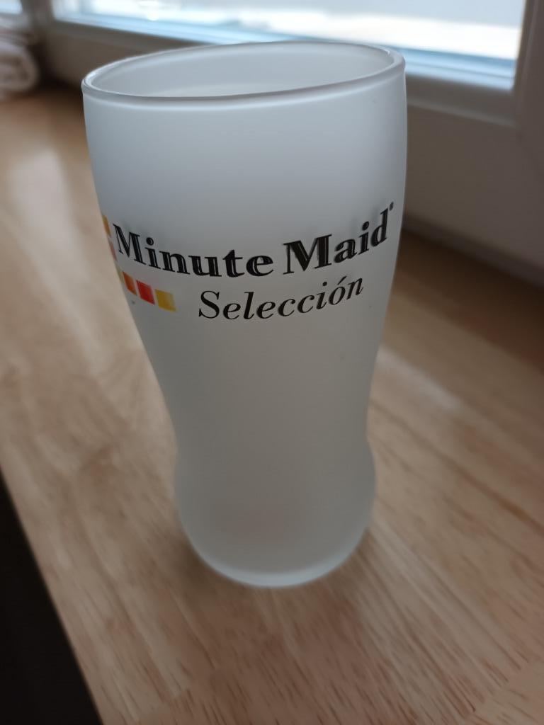 set van 6 glazen minute Maid selection, Ophalen of Verzenden, Nieuw, Frisdrankglas