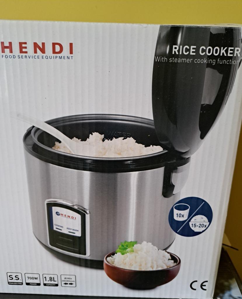 Hendi Rijstkoker met stoomfunctie - 700w, Electroménager, Enlèvement, Utilisé