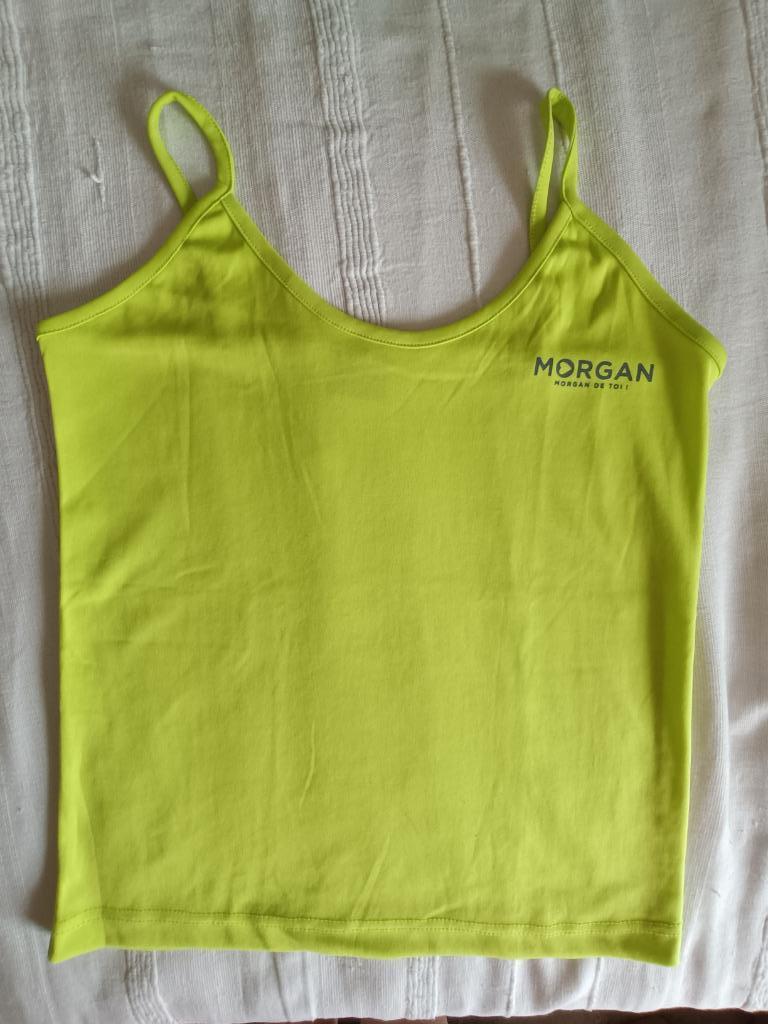 Morgan groene tanktop maat S, Ophalen of Verzenden, Zo goed als nieuw, Groen, Maat 36 (S)
