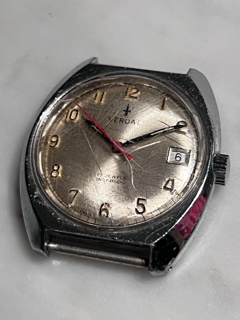 Verdal heren horloge, stalen kast, Bijoux, Sacs & Beauté, Montres | Anciennes | Antiquités, Montre-bracelet, Autres marques, Acier