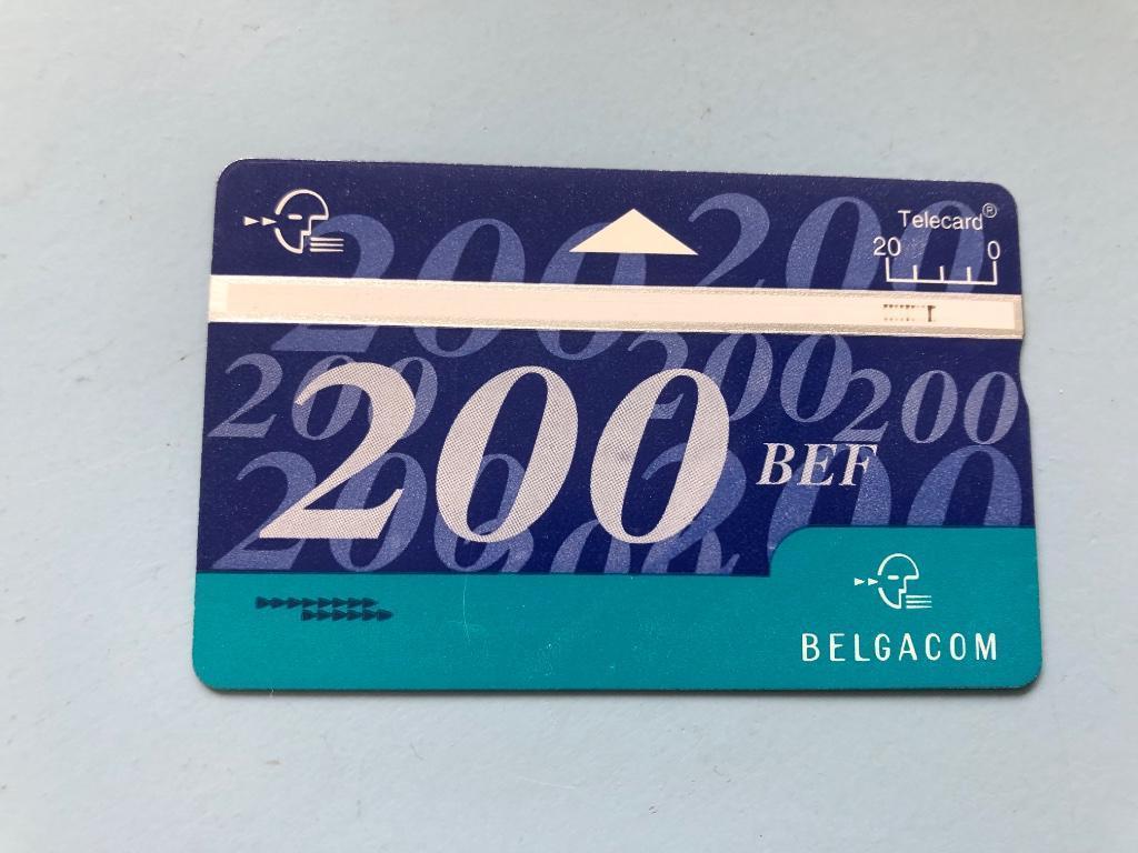 Belgacom 200 bef Telecard België 200 Telefoonkaart Franken, Verzamelen, Ophalen of Verzenden