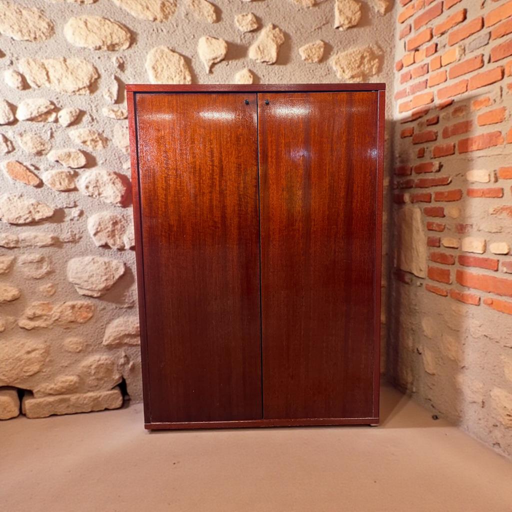 Vintage ondiepe houten kast / leggerkast, Ophalen of Verzenden, Zo goed als nieuw