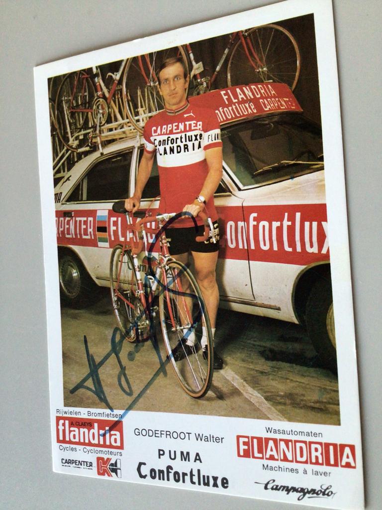 Wielerkaart team flandria walter godefroot signe, Envoi
