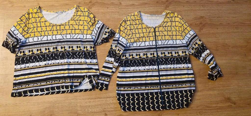 T-shirt met vestje, Rabe, Geel, Maat 46/48 (XL) of groter, Ophalen of Verzenden