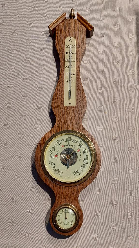 Klassiek houten weerstation, Antiek en Kunst, Ophalen