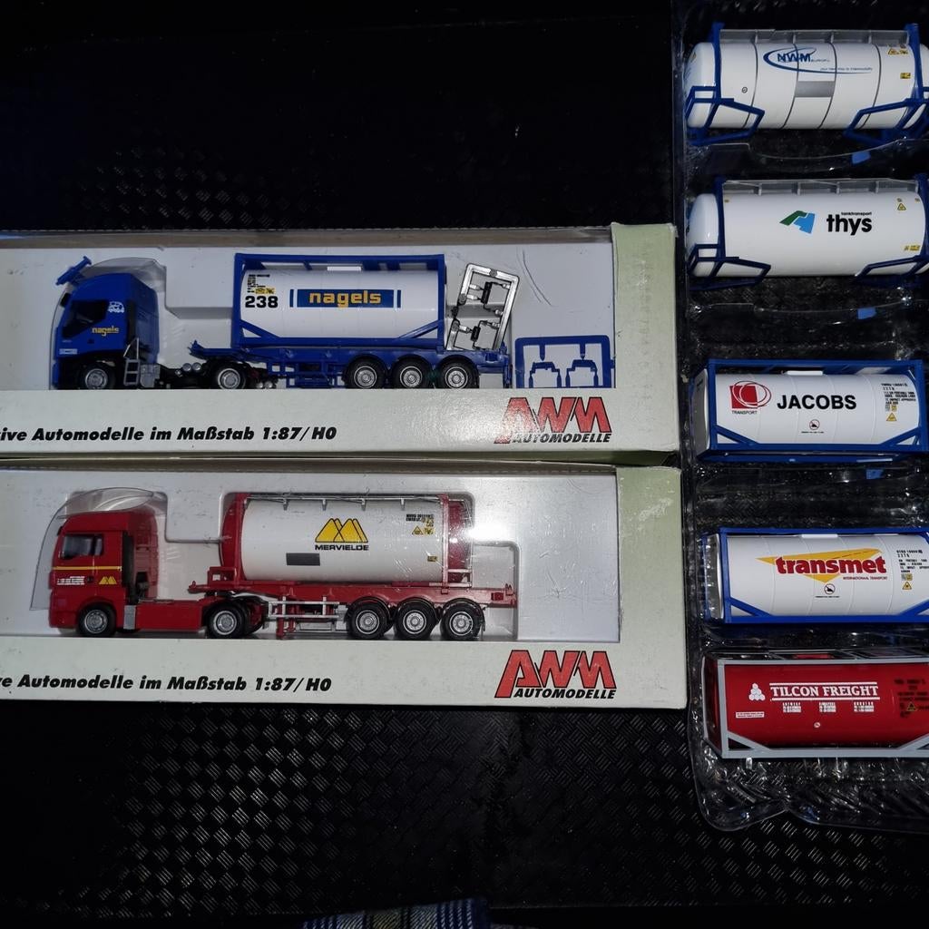 TANK-CONTAINERS DIVERS 1:87-H0, Ophalen of Verzenden, Zo goed als nieuw