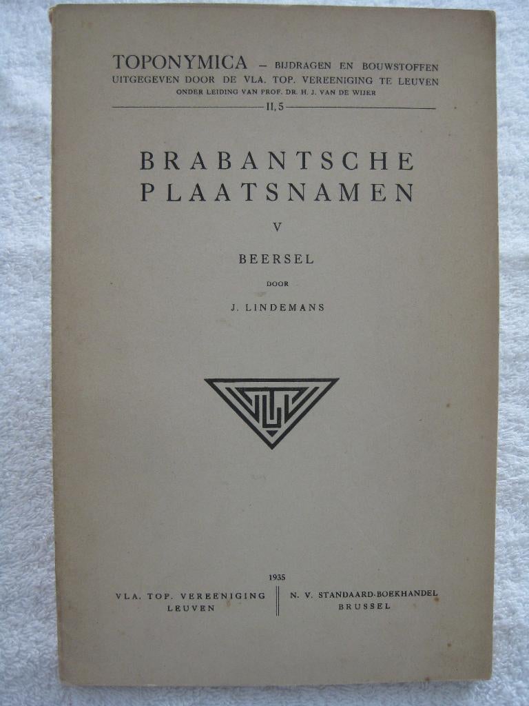 Brabant Beersel - J. Lindemans - 1935 - zeldzaam, Boeken, Ophalen of Verzenden, Gelezen