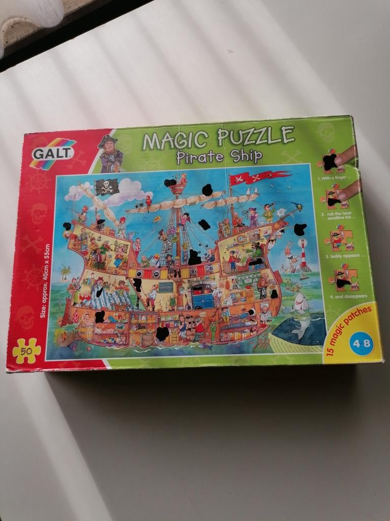 Mooie piraatschip puzzel, Ophalen