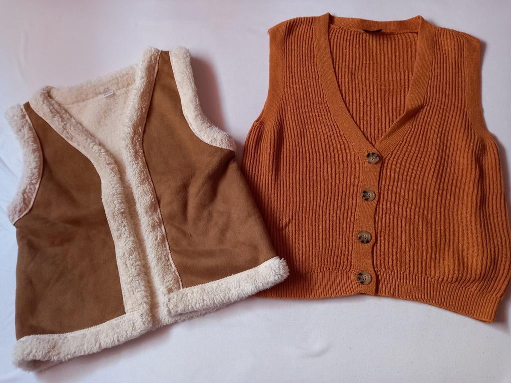 Vest zonder mouwen 152, Kinderen en Baby's, Ophalen of Verzenden, Zo goed als nieuw, Meisje, Trui of Vest