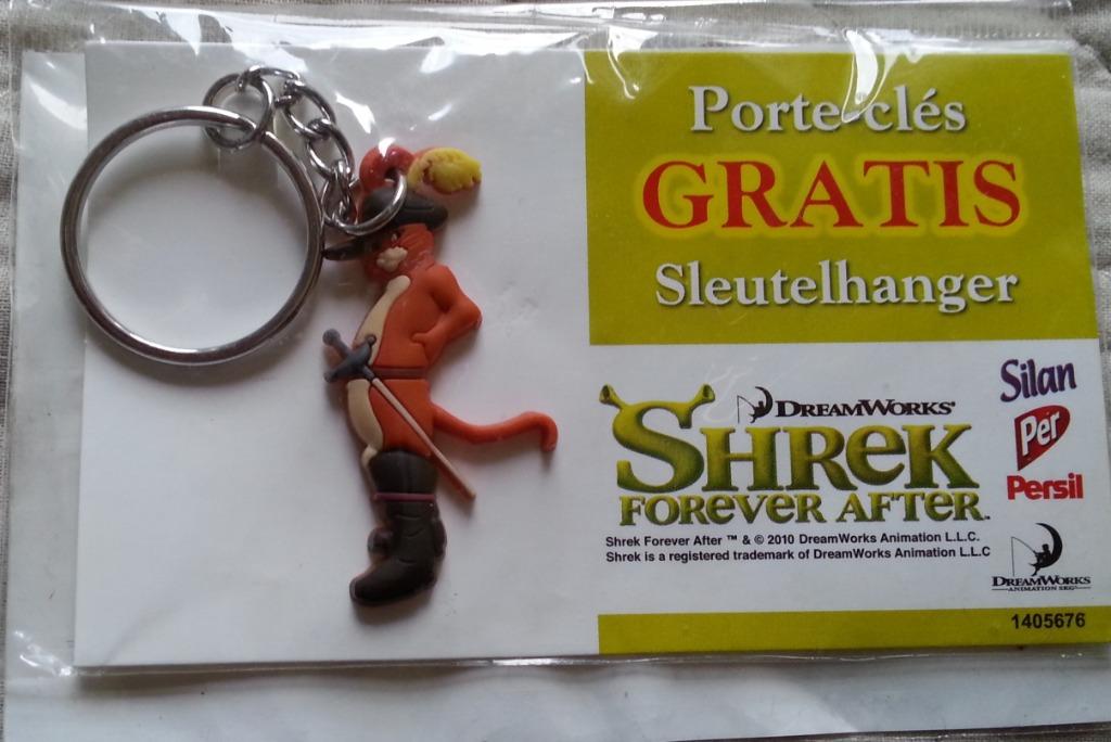 sleutelhanger De gelaarsde kat SHREK Forever after, Collections, Enlèvement ou Envoi, Neuf, Peluche ou Figurine
