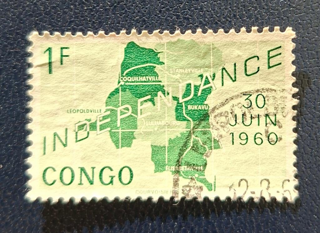 Timbre OBP 374 de la République du Congo, Enlèvement ou Envoi, Affranchi