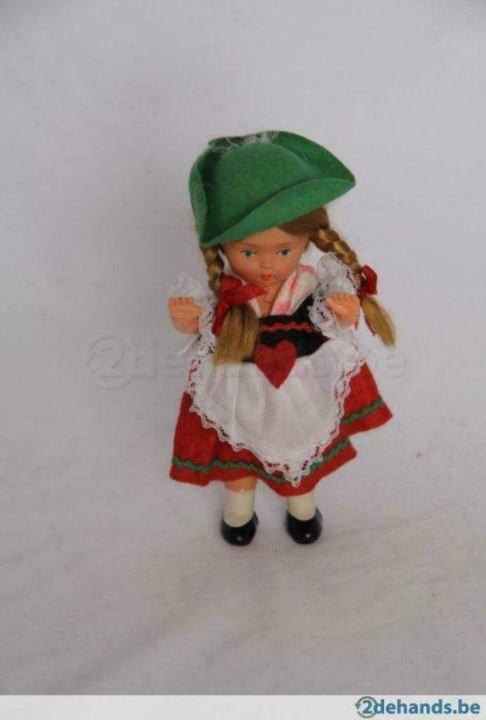 Oud tiroler popje, Dancing Doll, Verzamelen, Ophalen of Verzenden, Gebruikt