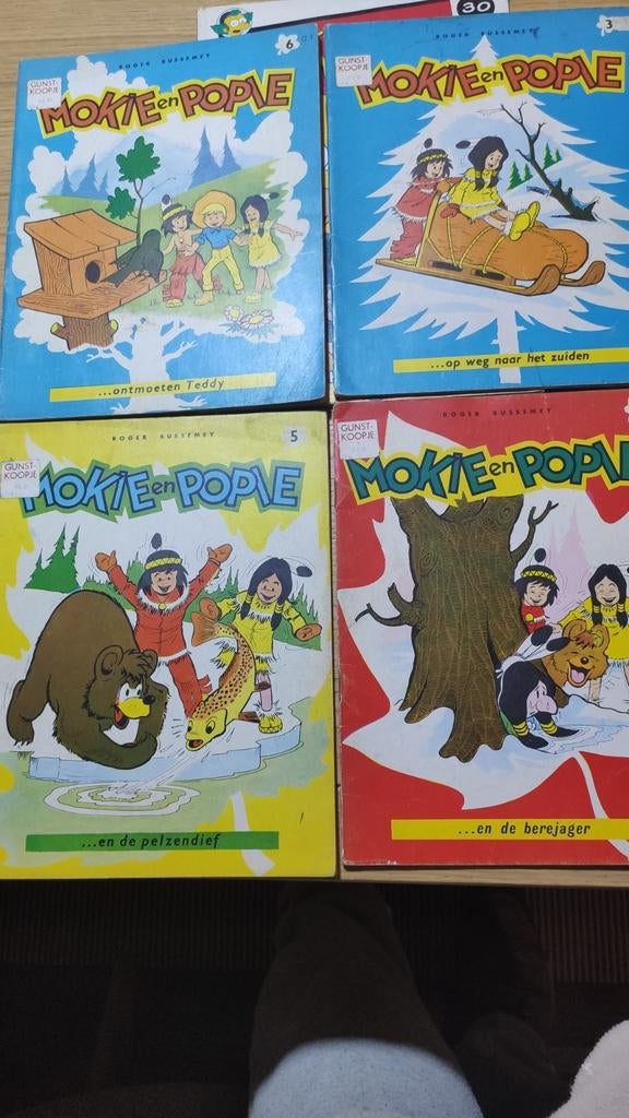 4 Mokie en Popie, €2.22 voor setje., Boeken, Ophalen of Verzenden, Gelezen