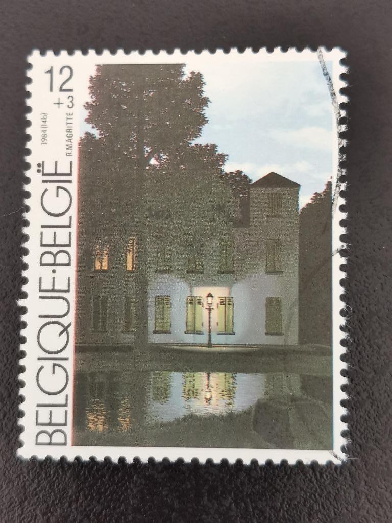 Belgique 1984 - Art moderne - René Magritte - timbre surtaxé, Enlèvement ou Envoi, Affranchi, Art