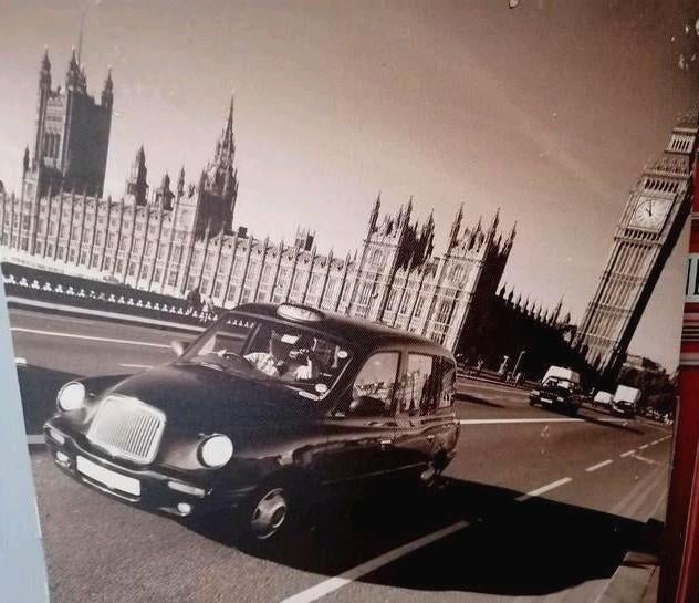 lot de 3 cadres photos Londres métro big Ben, Utilisé