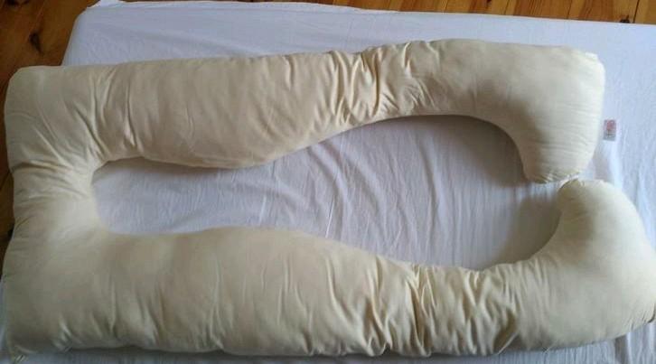 Coussin de grossesse - eco, Enlèvement, Comme neuf, Beige, Autres formes