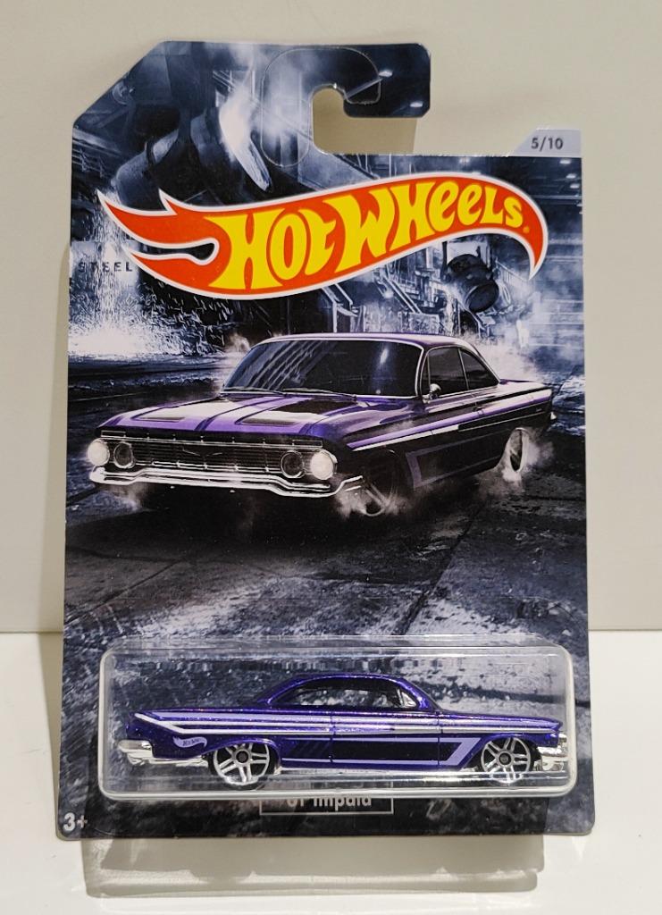 Hot Wheels '61 Impala American Steel Muscle Purper (2018), Enlèvement ou Envoi