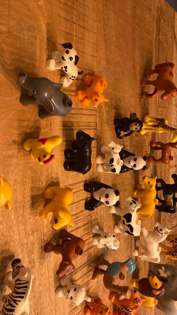 Grote partij dieren en poppetje voor Duploset uit te breiden, Ophalen of Verzenden, Zo goed als nieuw, Overige merken