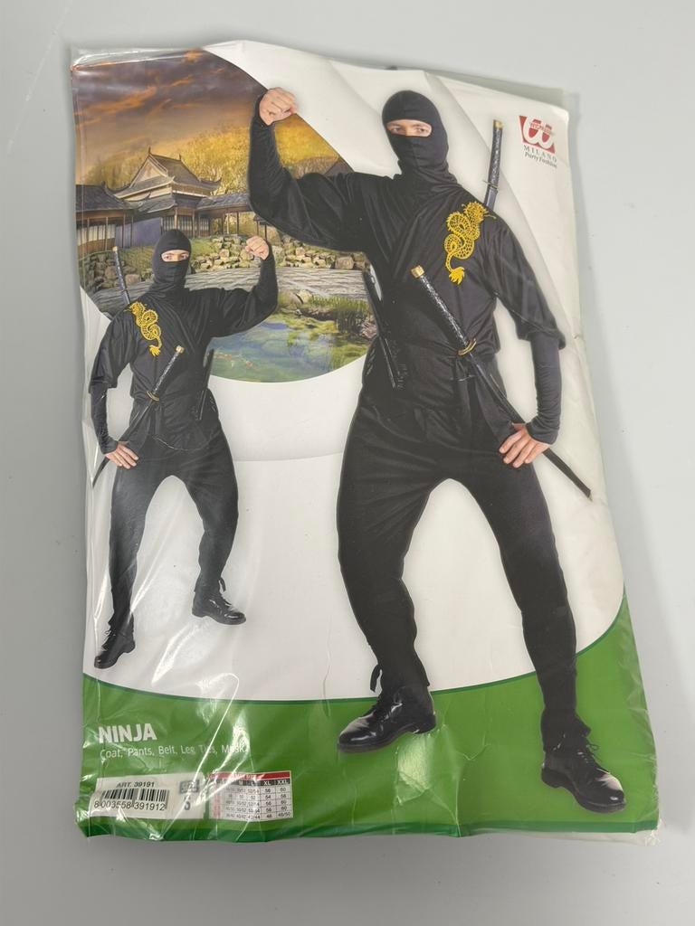 Dragon Ninja Kostuum Volwassenen Carnaval verkleden Maat S, Ophalen of Verzenden, Nieuw, Maat 46 (S) of kleiner, Kleding