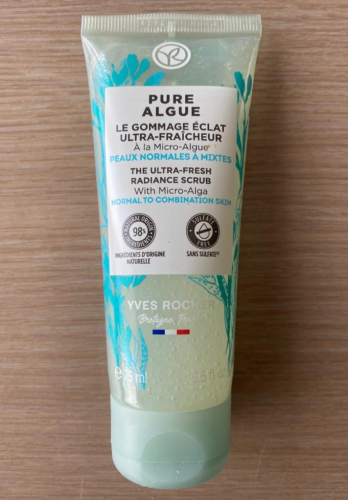 Pure algue ultra-fresh radiance scrub Yves Rocher 75ml-NIEUW, Verzenden, Nieuw, Bodylotion, Crème of Olie