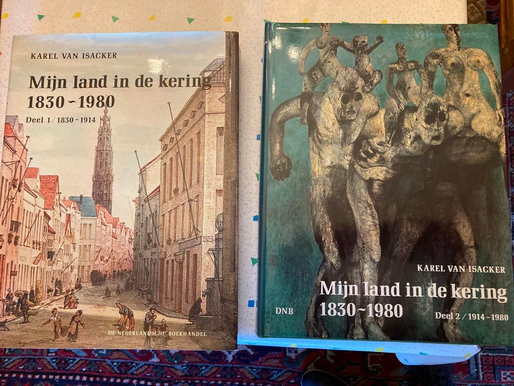 Mijn land in de kering - prof karel van isacker - 2 boeken, Boeken, Ophalen, 19e eeuw, Karel van isacker, Zo goed als nieuw