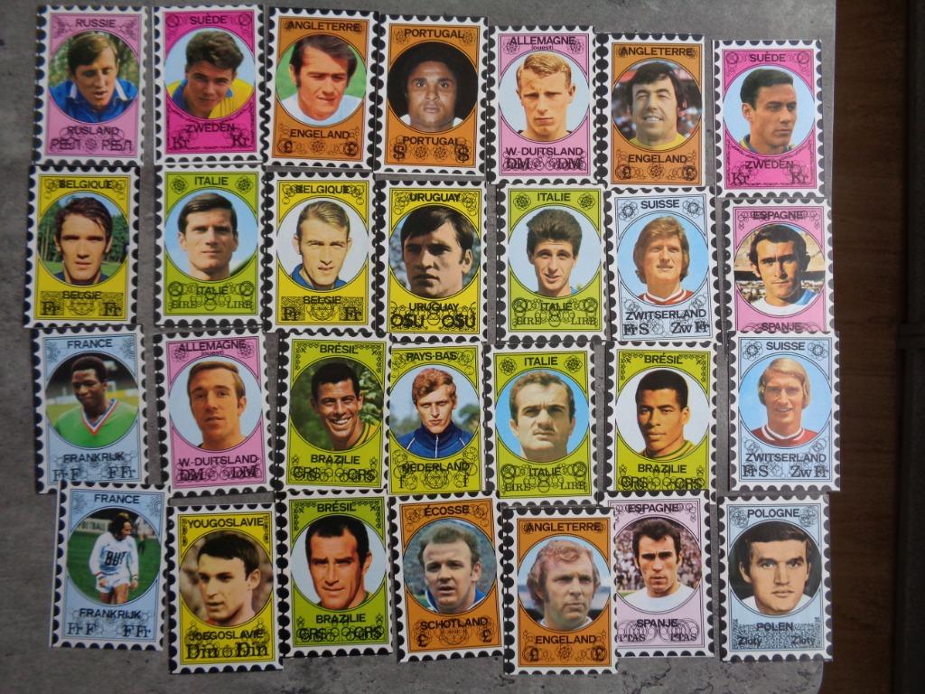 VANDERHOUT VOETBAL PRENTEN PLAATJES BEGIN JAREN 70, Verzamelen, Ophalen of Verzenden