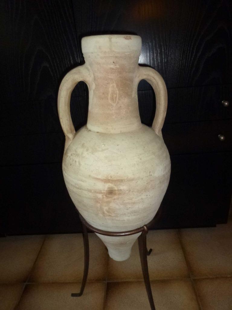 amphore Romaine décorative, en terre cuite grise, Autres couleurs, Poterie ou Porcelaine, Comme neuf, Enlèvement