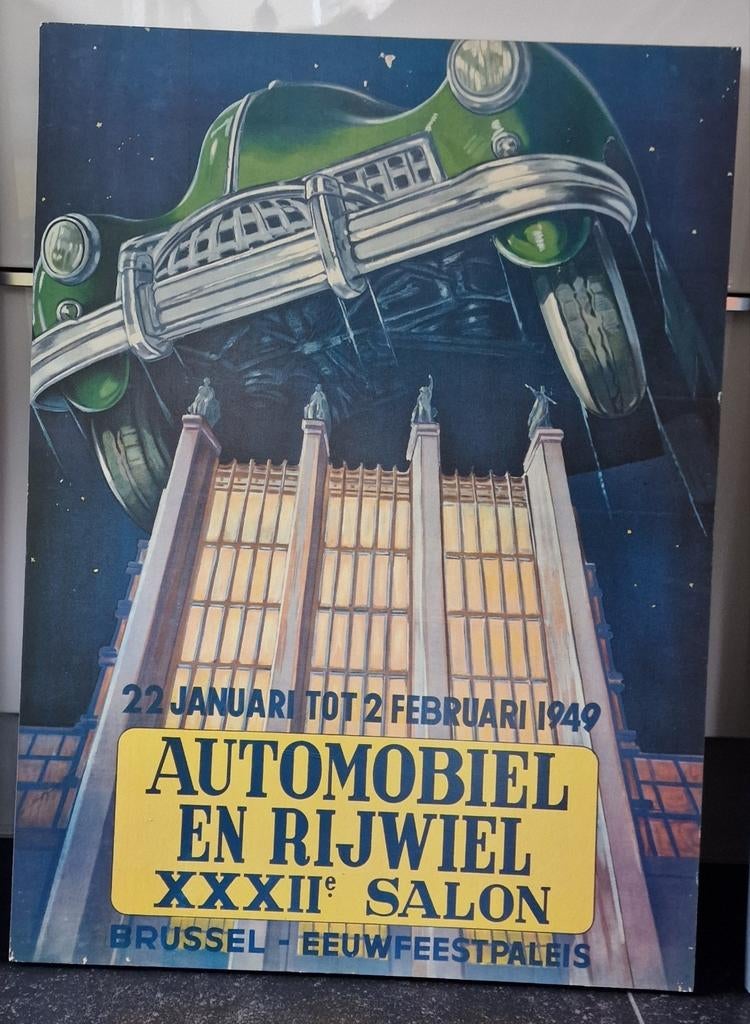 Affiche autosalon 1949, Ophalen