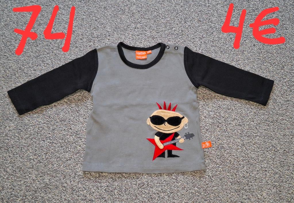 Lipfish stoer longsleeve Rockstar 74-80, Kinderen en Baby's, Ophalen of Verzenden, Jongetje, Shirtje of Longsleeve, Lipfish