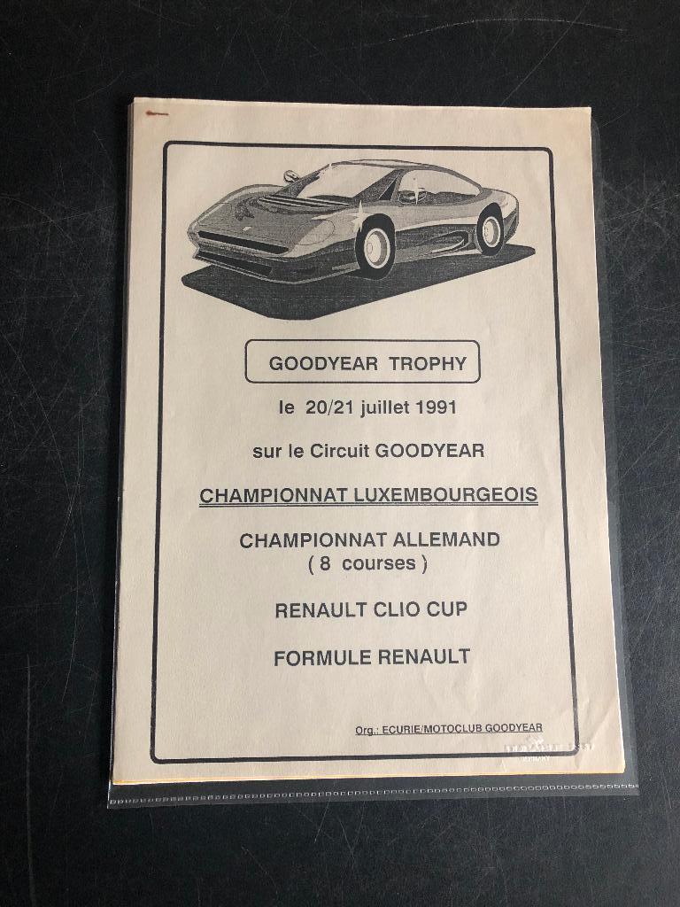 programma 1991 Luxembourg Goodyear Trophy Honda NSX, Verzamelen, Ophalen of Verzenden