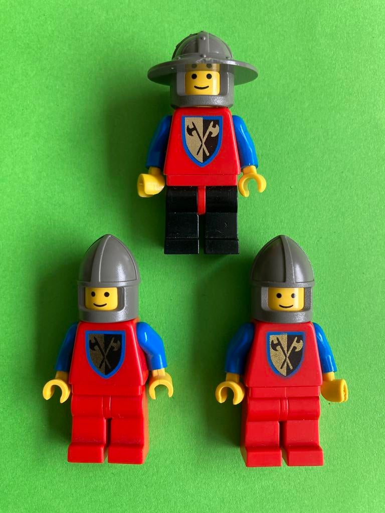 Lego Axe Crusader minifigs (3x), Verzenden, Gebruikt, Losse stenen, Lego