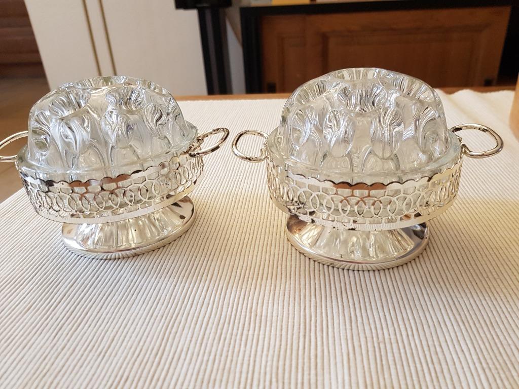 VMC Reims bloemenprikker-glas-jaren 60-FRANCE-VINTAGE, Ophalen of Verzenden