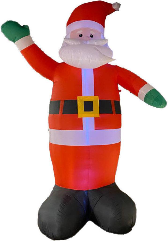 Kerstman XXXXL 400cm Automatisch Opblaasbaar LED Verlichting, Verzenden, Nieuw