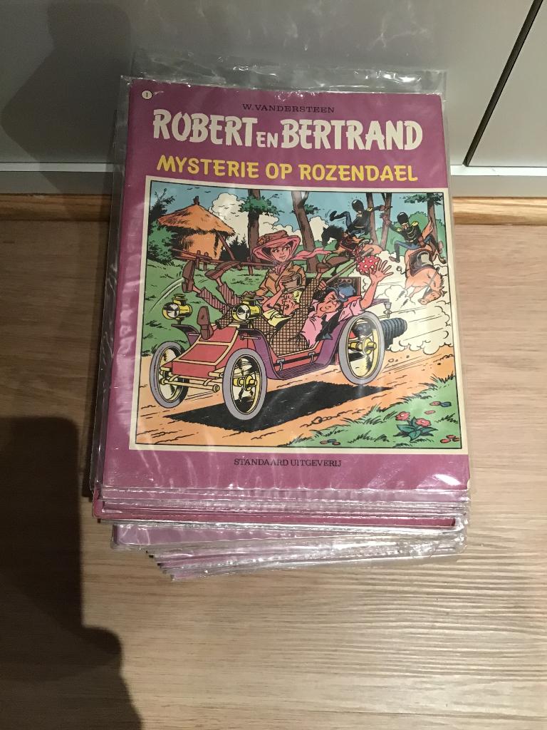 Stripreeks Robert & Bertrand 1ste druk, Boeken, Stripverhalen, Meerdere stripboeken, Ophalen of Verzenden, Gelezen, Willy Vandersteen