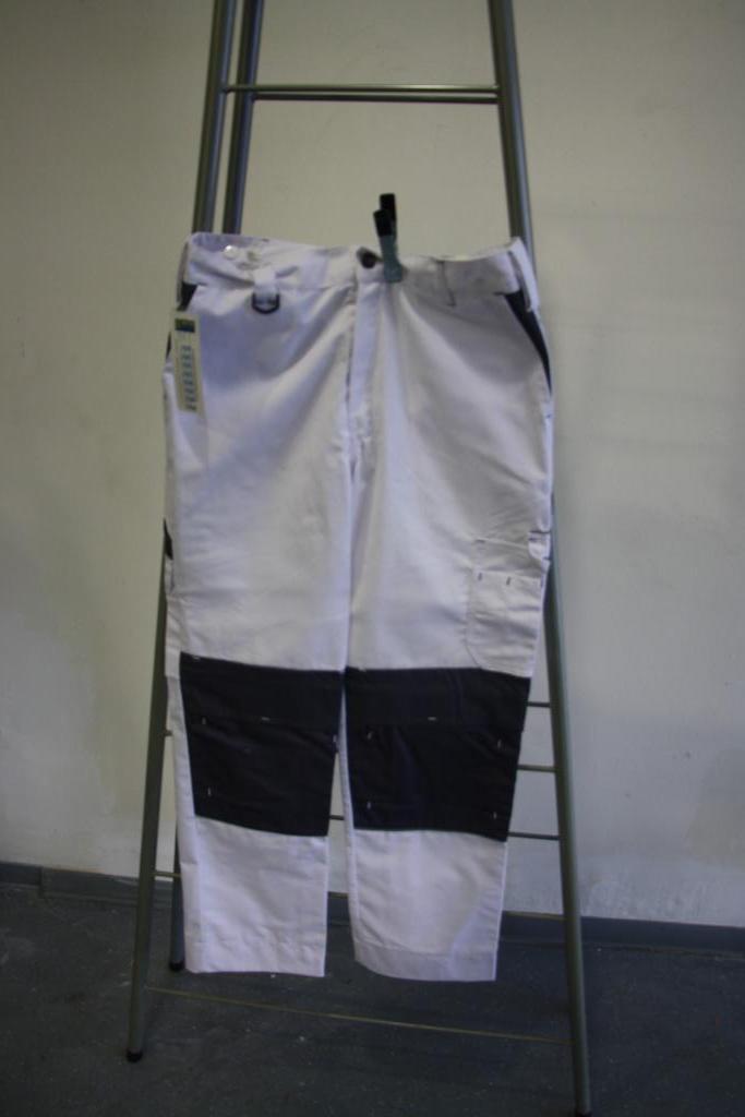 werkbroek Wolfline  wit met zwarte kniestukken  C54, Enlèvement ou Envoi, Neuf, Hommes, Pantalon