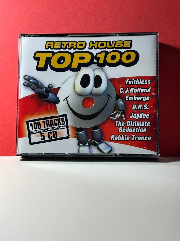 5cd box retro house top 100, Cd's en Dvd's, Verzenden