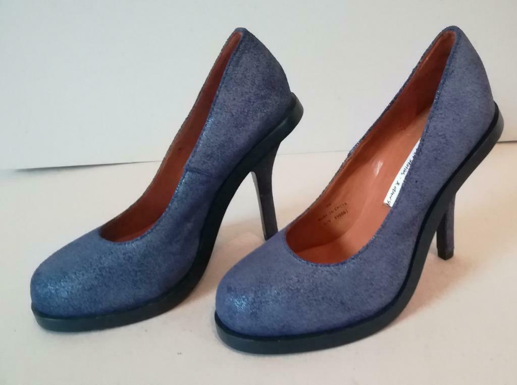 139A* OTHER STORIES escarpins cuir bleus uniques (36), Kleding | Dames, Pumps, Nieuw, Verzenden, Blauw
